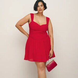 Reformation Taiga Dress Color Poinsettia Size 14